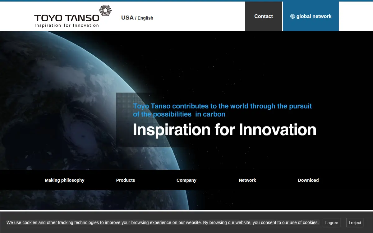 Homepage of Toyo Tanso Usa, INC