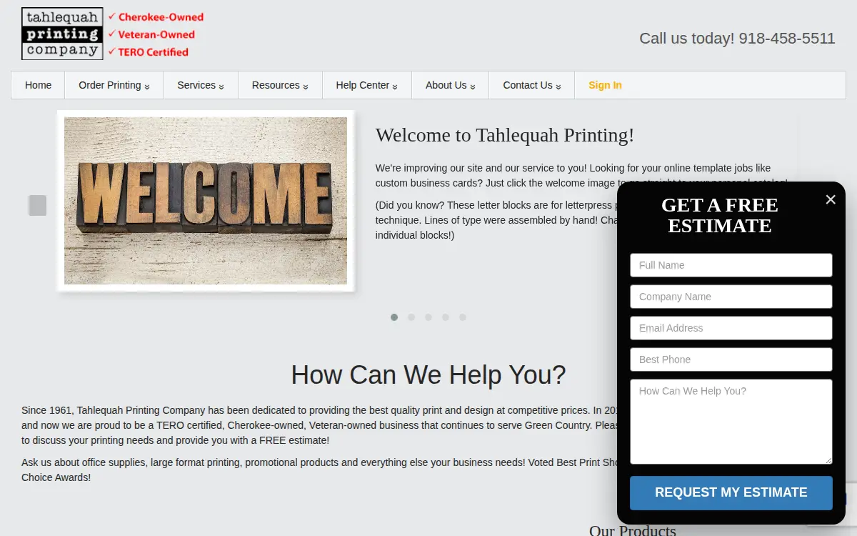 Homepage of 26.2 LLC