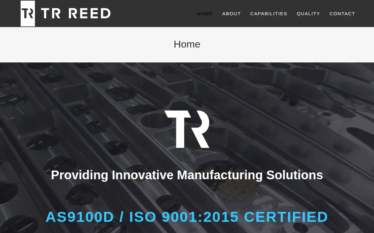 Homepage of T.r. Reed Enterprises INC.