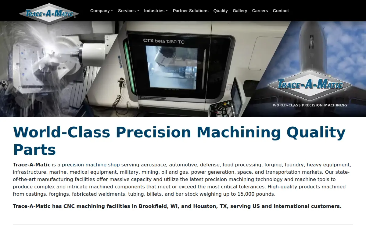Homepage of Trace-a-matic CORP