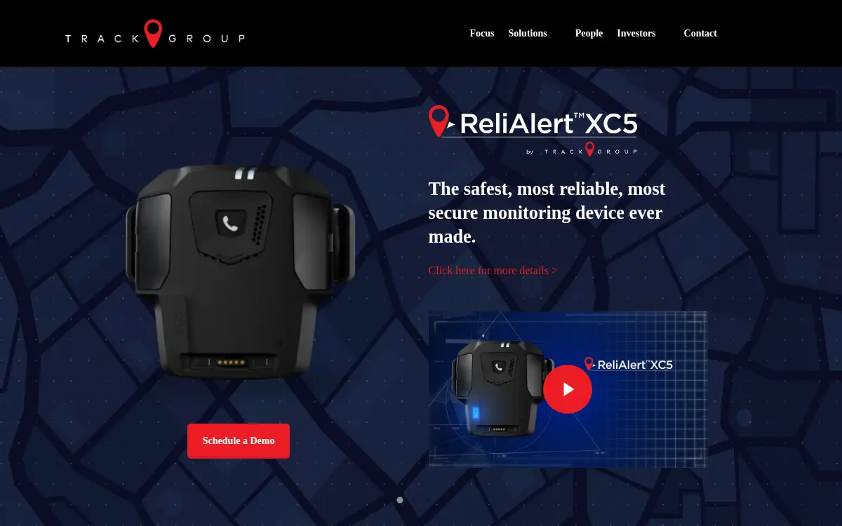 Homepage of Track Group, INC.