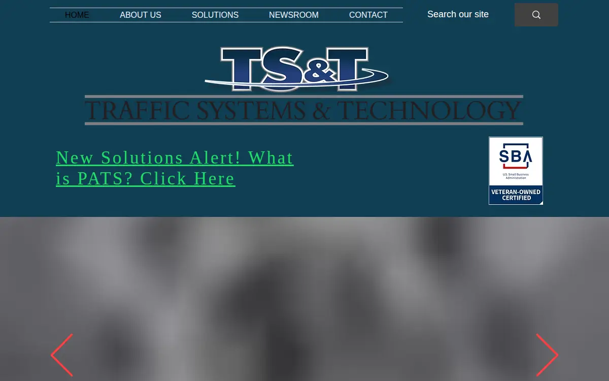 Homepage of Traffic Systems LLC