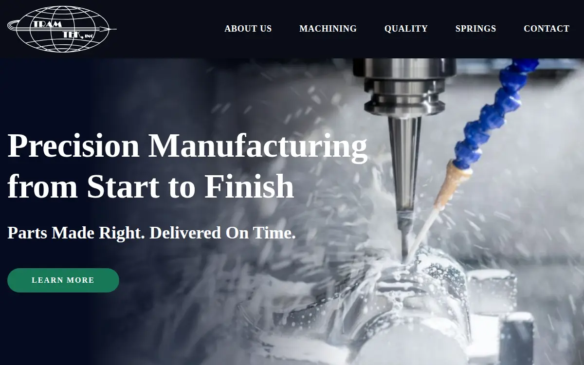 Homepage of Tram-tek, INC