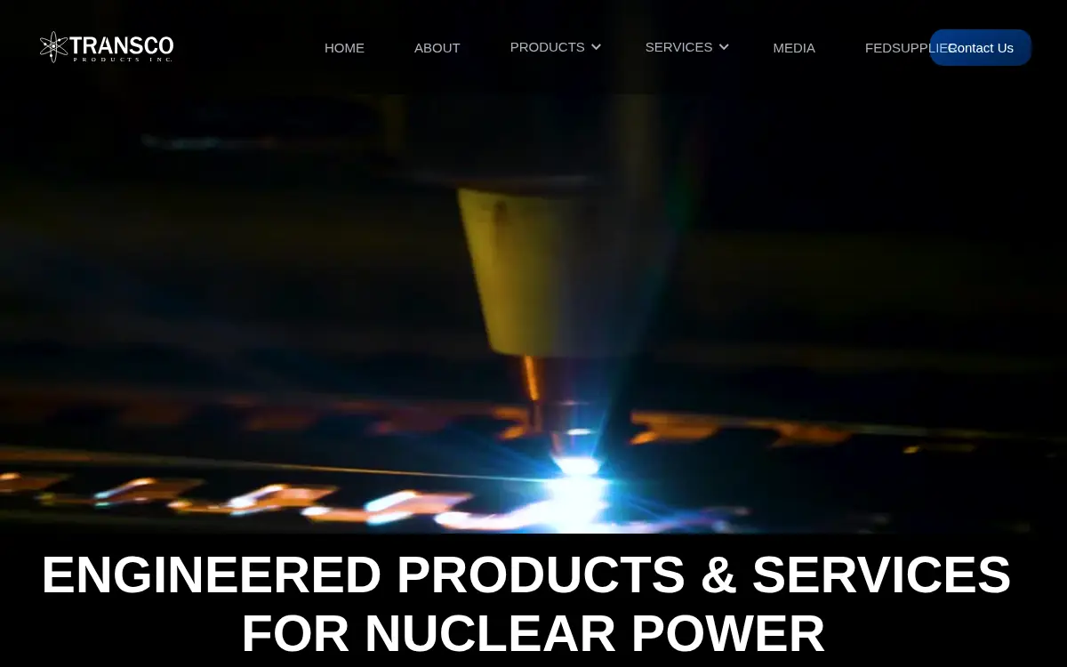 Homepage of Transco Products INC.