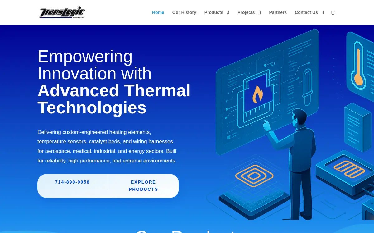 Homepage of Translogic Incorporated