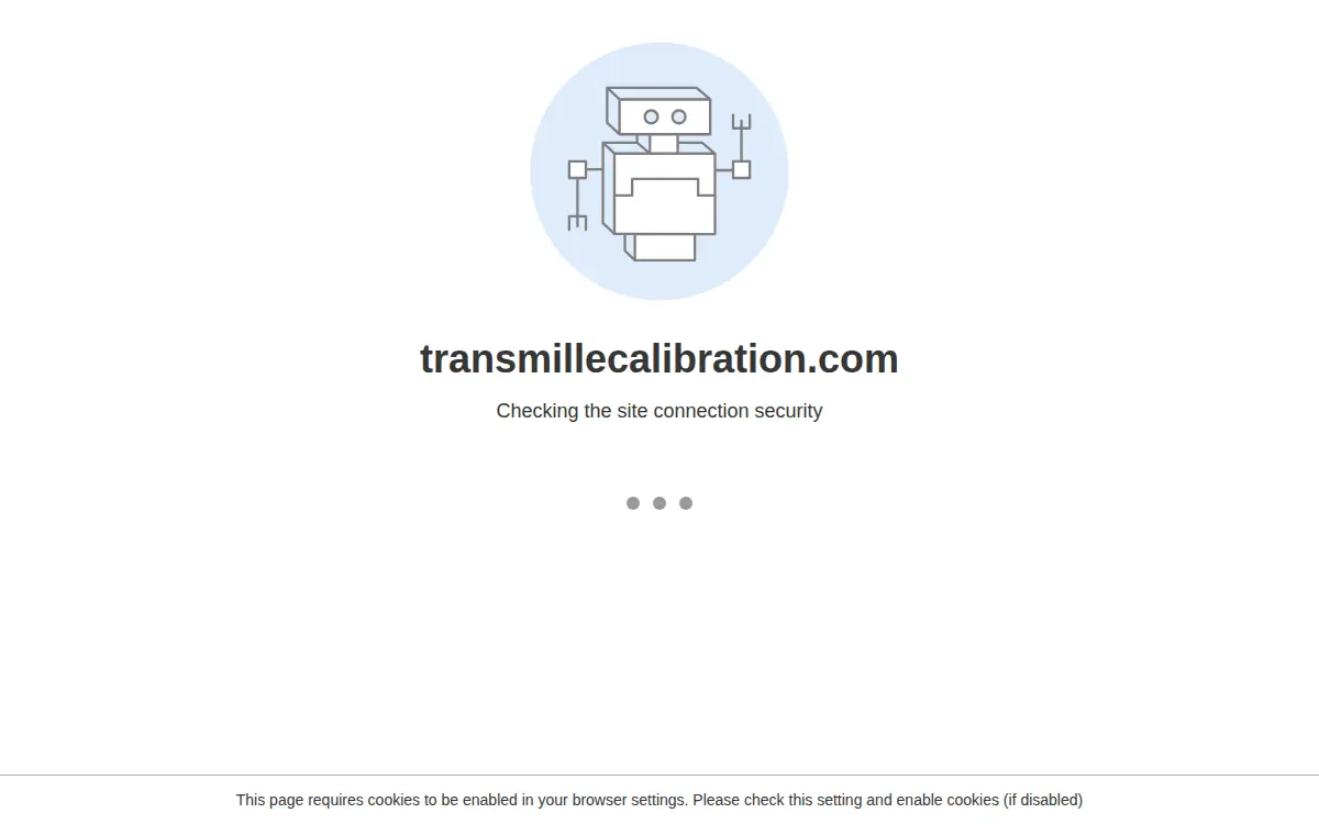 Homepage of Transmille Calibration, INC.