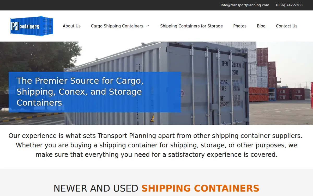 Homepage of Transport Planning & Services International, INC.