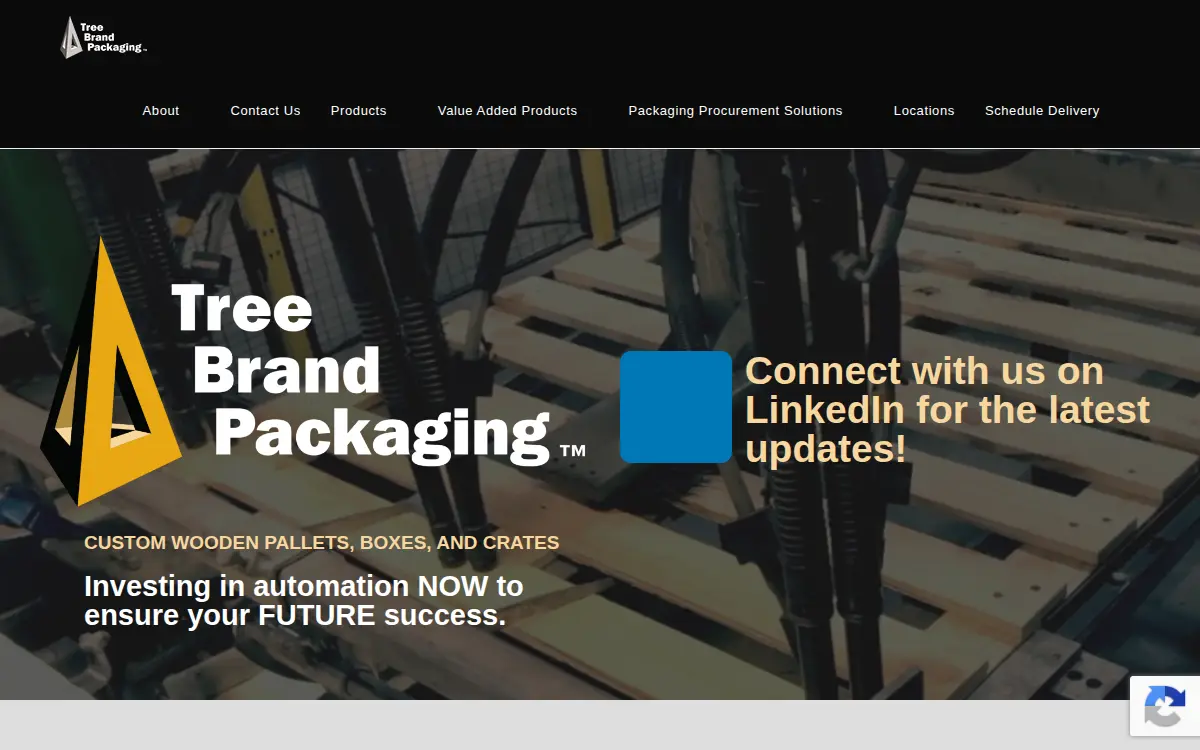 Homepage of Tree Brand Packaging INC