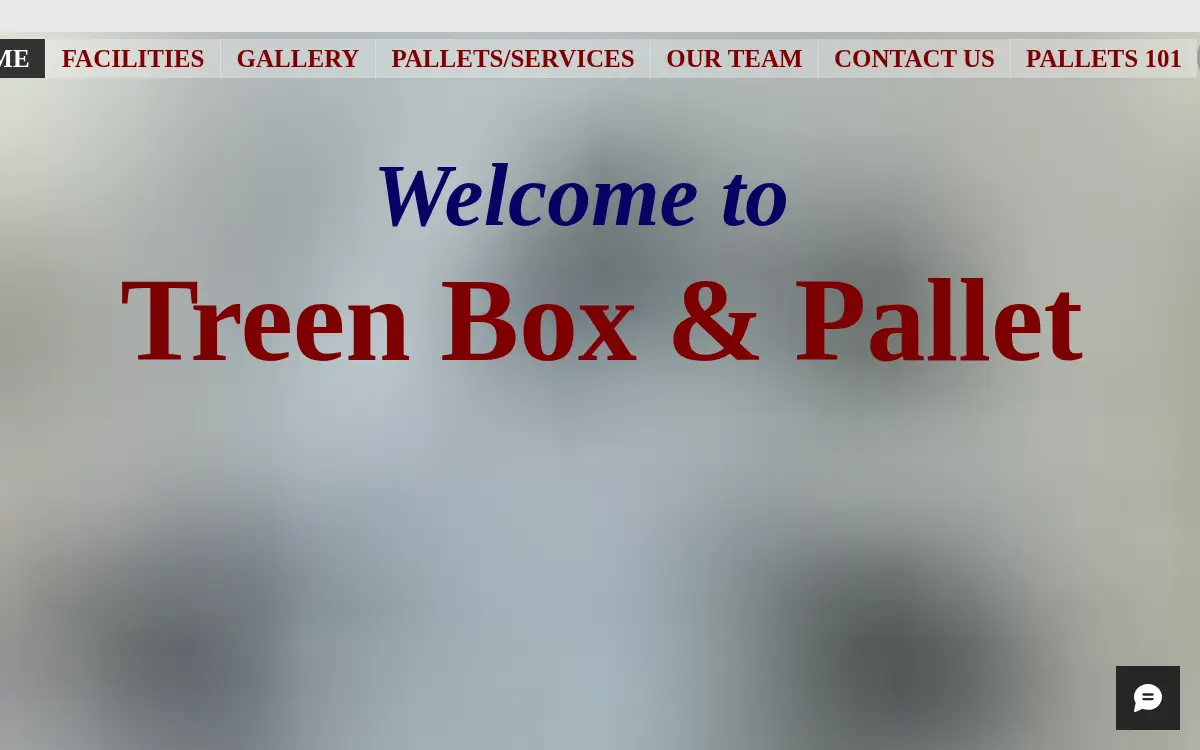 Homepage of Treen Box & Pallet, INC
