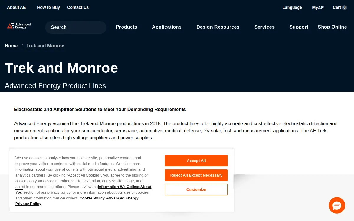 Homepage of Trek, INC.
