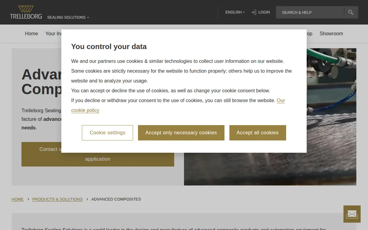 Homepage of Trelleborg Coated Systems US INC