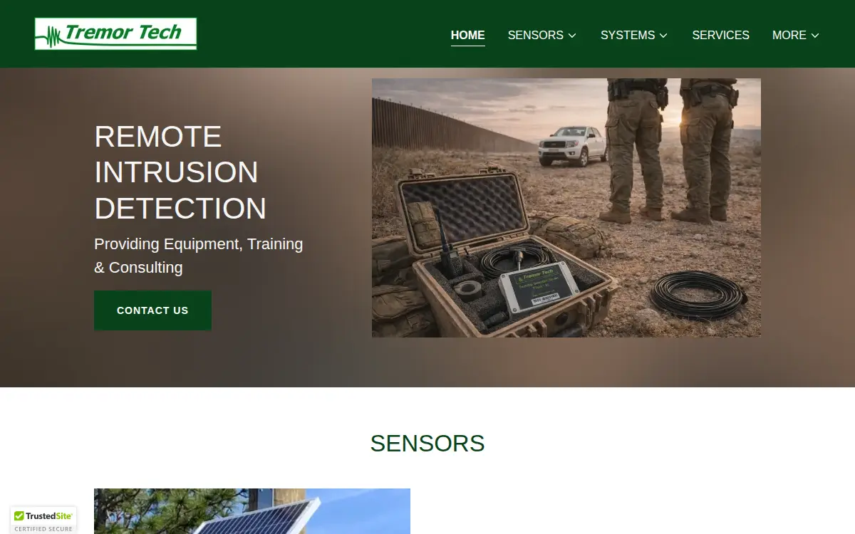 Homepage of Tremor Tech, INC