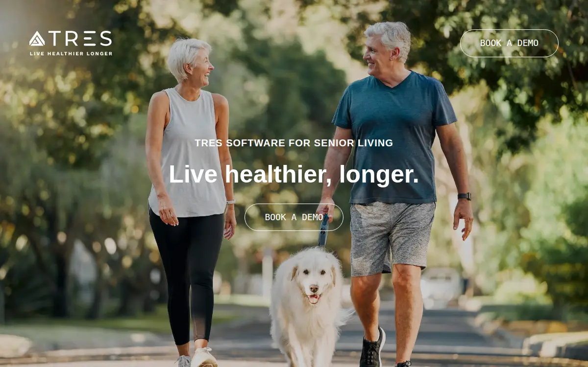 Homepage of Tres Tech, LLC