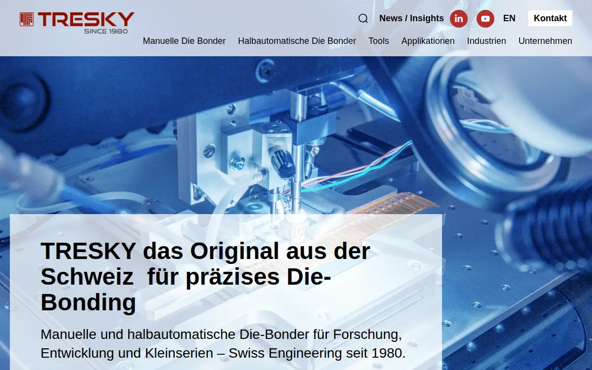 Homepage of Tresky CORP