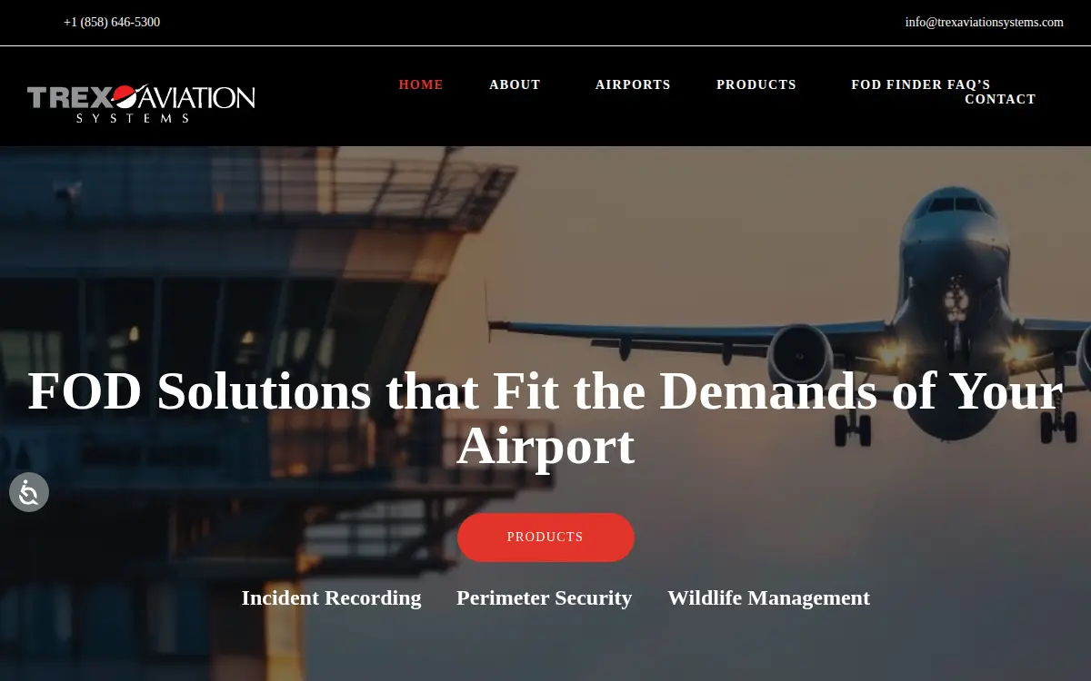 Homepage of Trex Aviation Systems Corporation