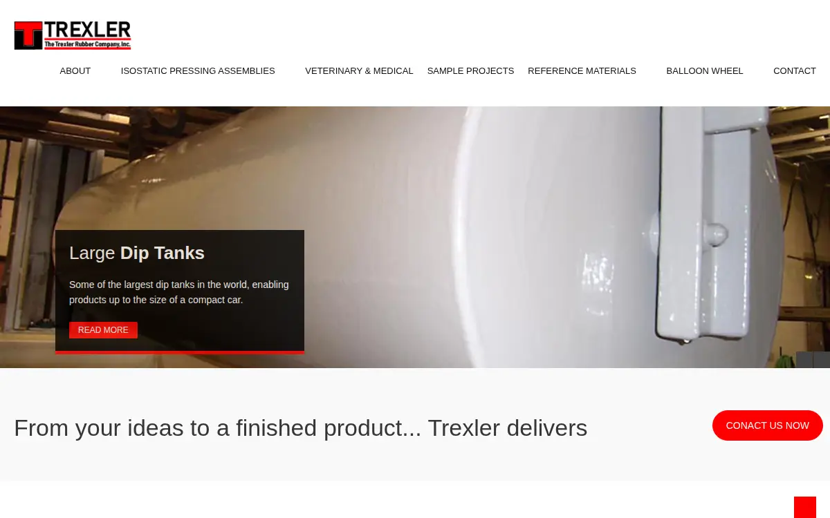 Homepage of The Trexler Rubber Company