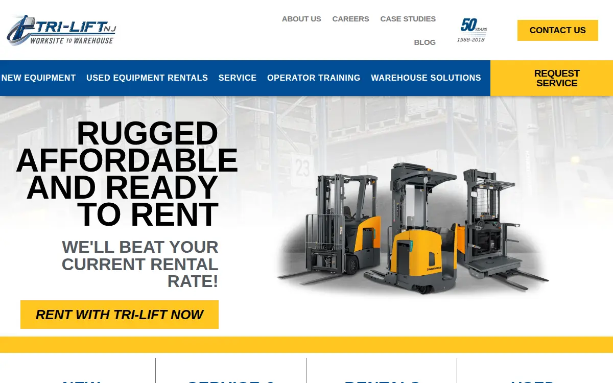 Homepage of Tri-lift Nj, INC.