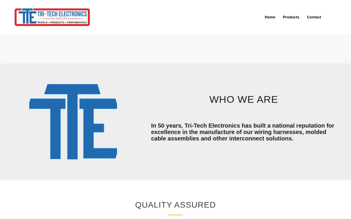 Homepage of Tri-tech Electronics, INC.