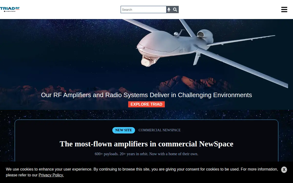 Homepage of Triad Rf Systems INC