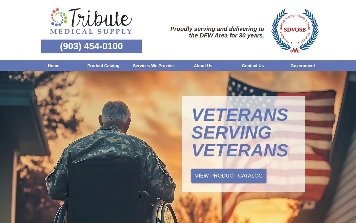 Homepage of Tribute Companies, INC.
