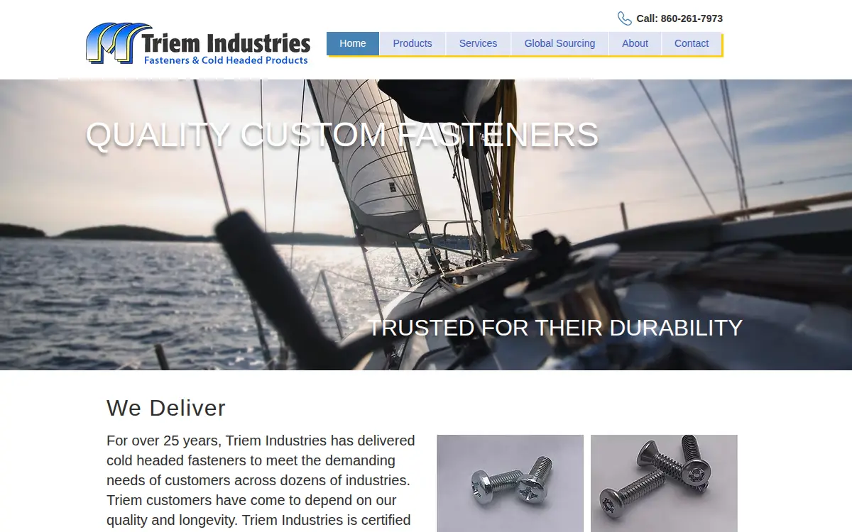 Homepage of Triem Industries Ii, LLC