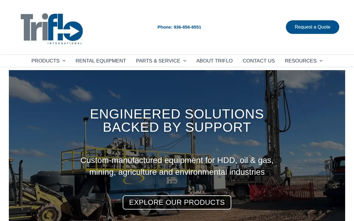 Homepage of Tri-flo International, INC