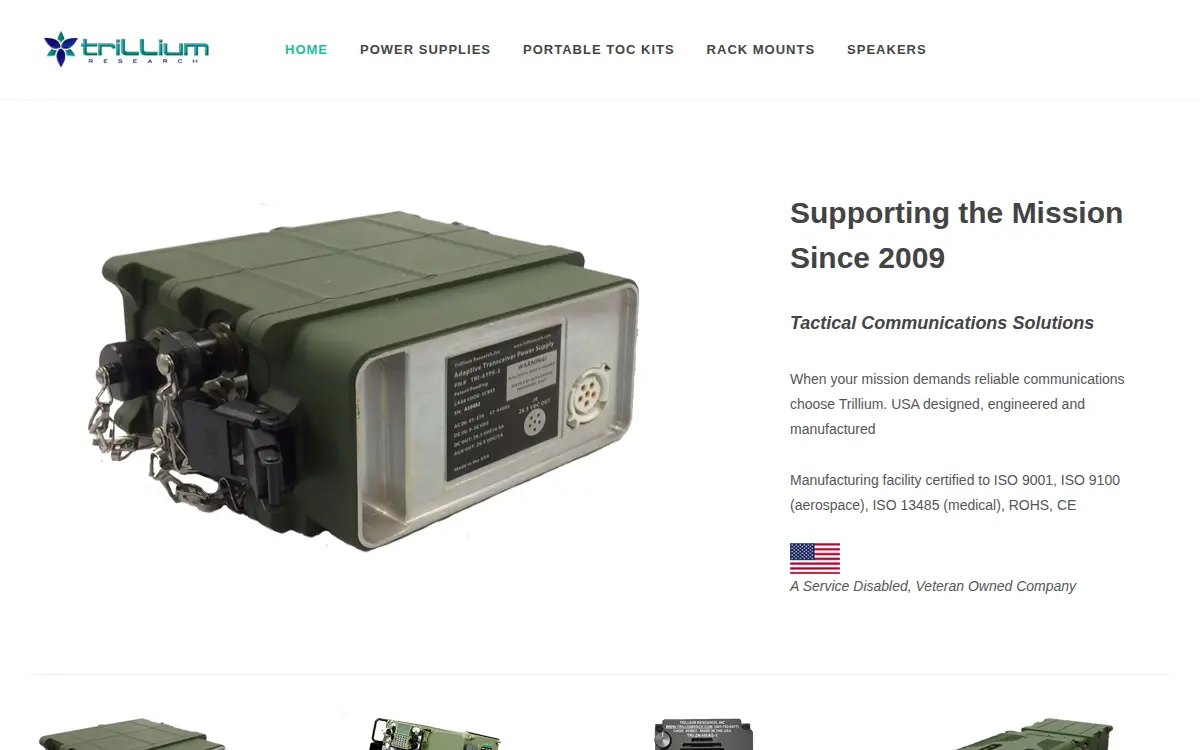 Homepage of Trillium Research INC