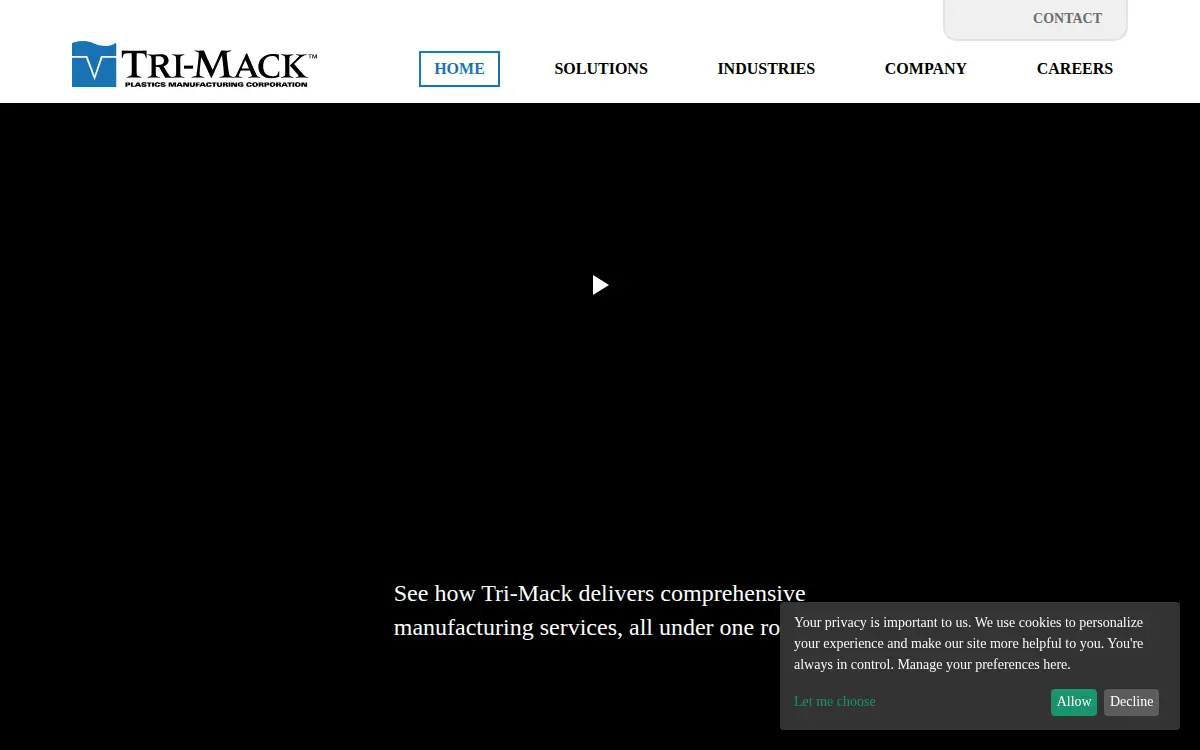 Homepage of Tri-mack Plastics Manufacturing CORP
