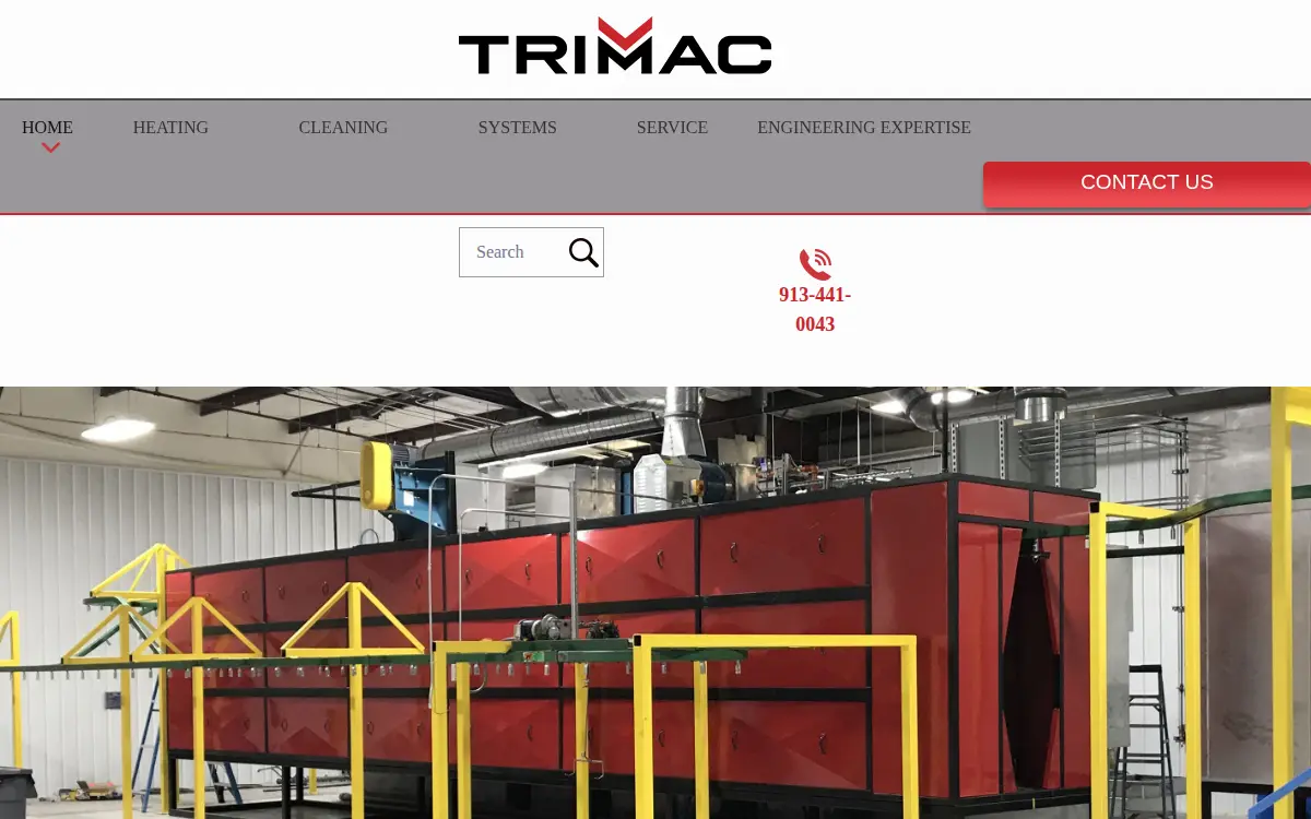 Homepage of Trimac Industrial Systems, LLC