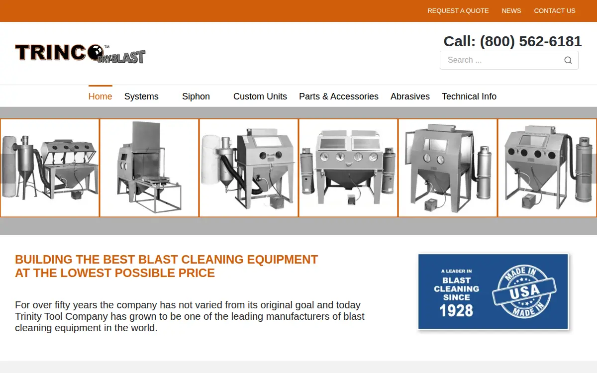 Homepage of Trinity Tool CO