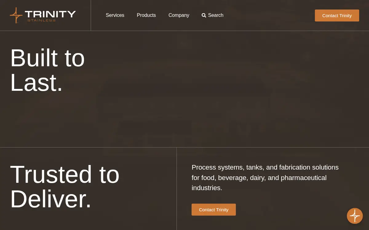 Homepage of Trinity Stainless INC