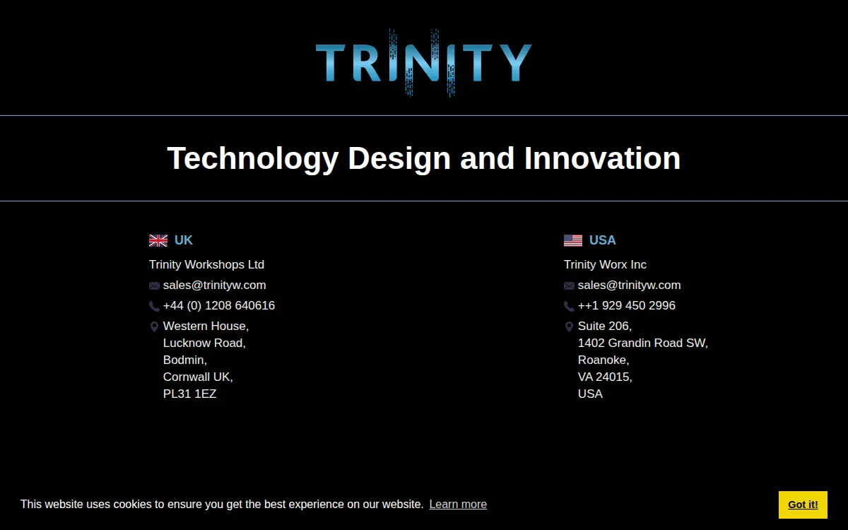 Homepage of Trinity Worx INC