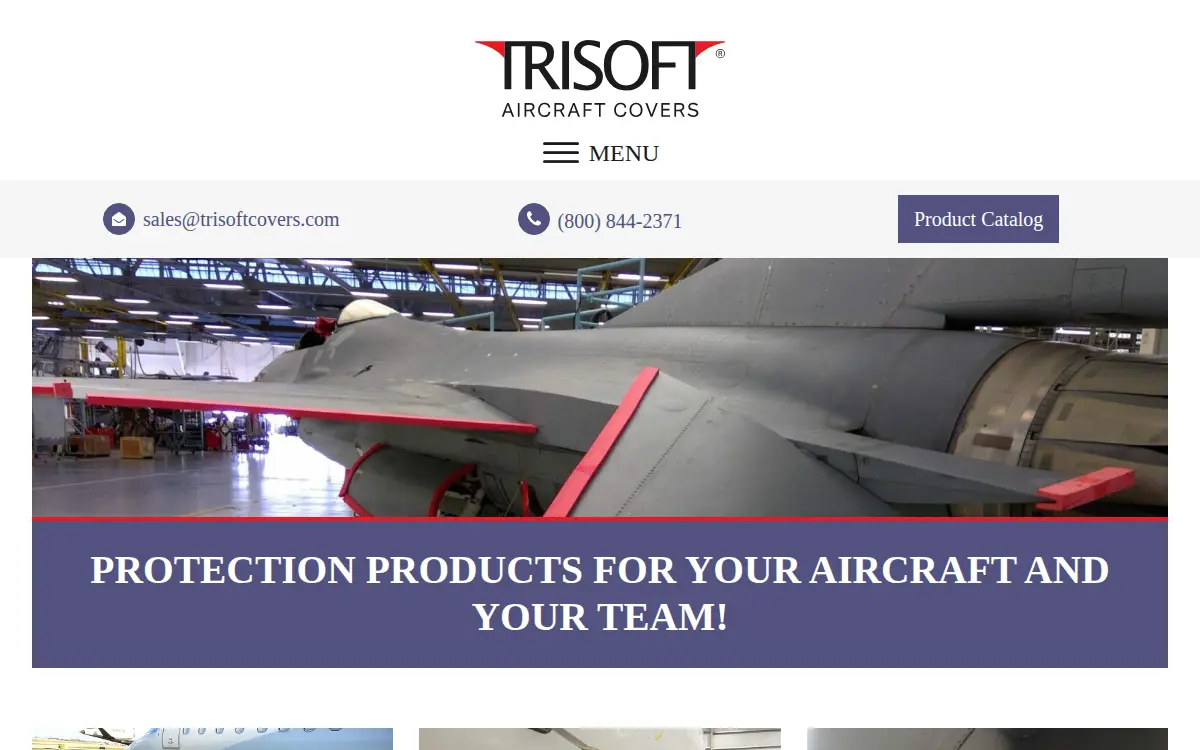 Homepage of Trisoft Covers INC