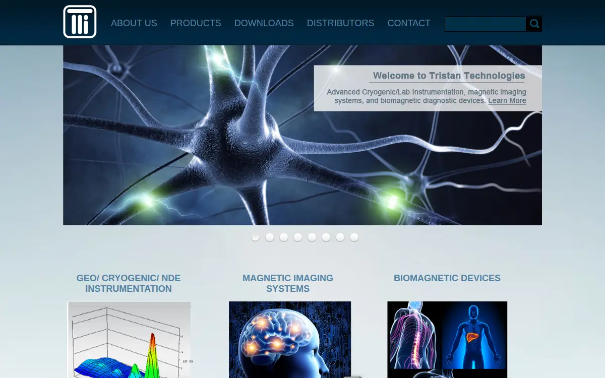 Homepage of Tristan Technologies, INC.