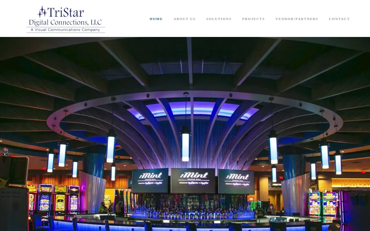 Homepage of Tristar Digital Connections, LLC