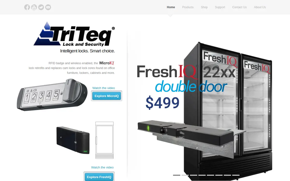 Homepage of Triteq Lock and Security, L.l.c.