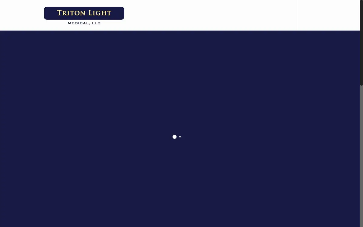 Homepage of Triton Light Medical LLC
