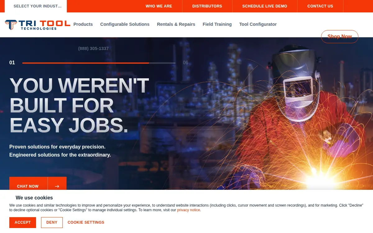 Homepage of Tri Tool INC