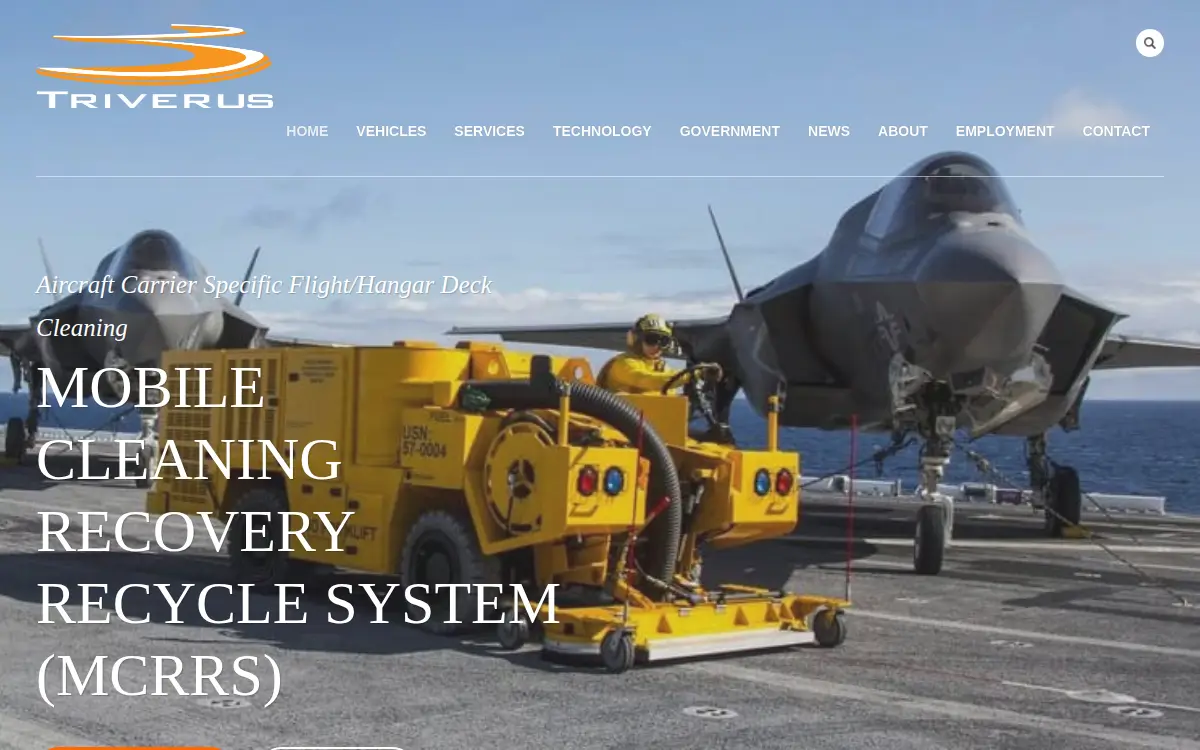 Homepage of Triverus LLC