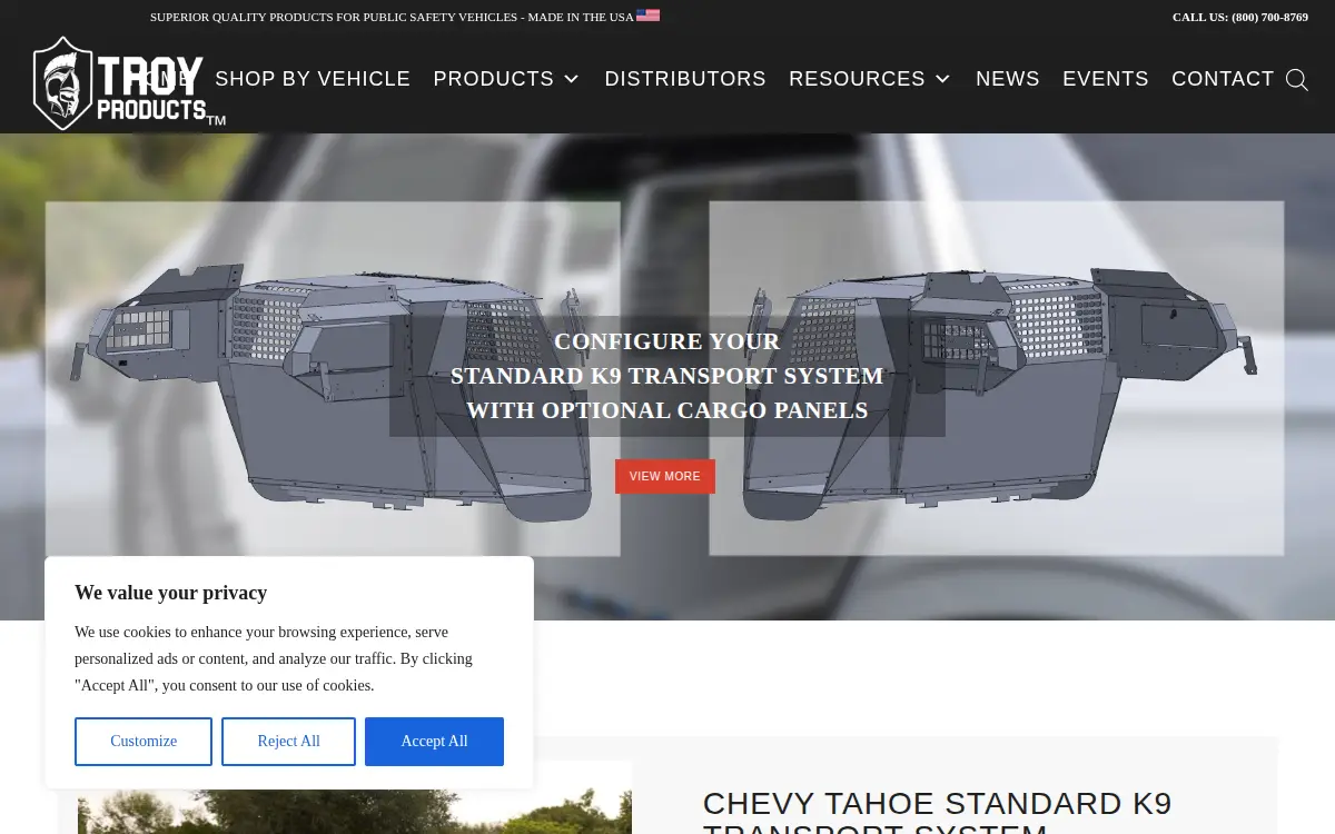 Homepage of Troy Sheet Metal Works, INC.