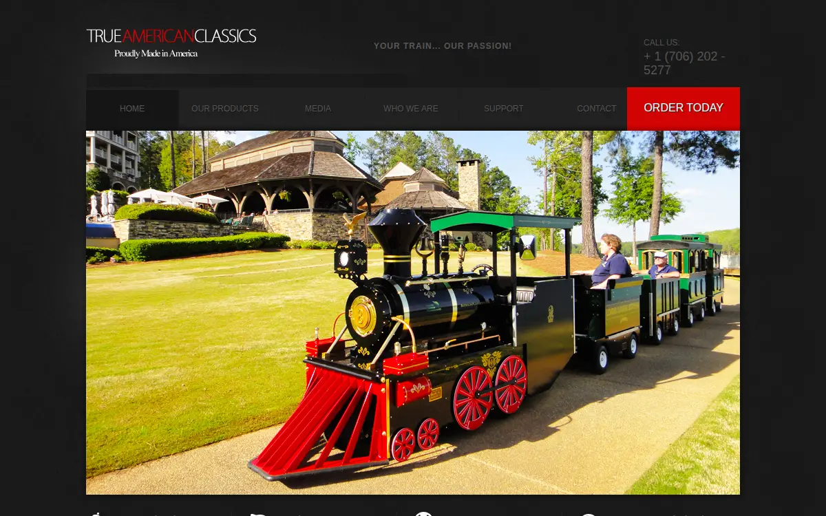 Homepage of True American Classic INC