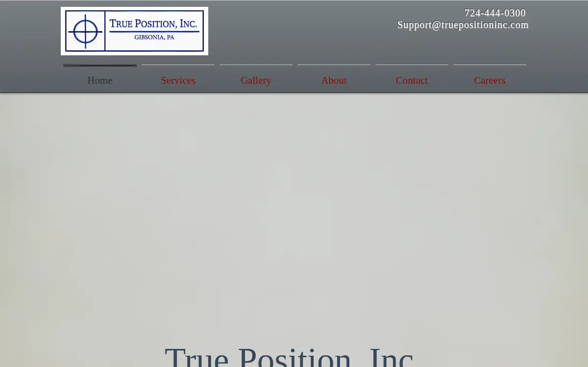 Homepage of True Position, INC