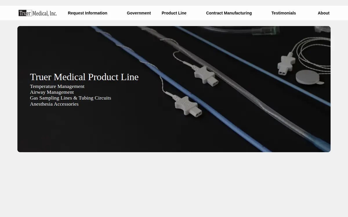 Homepage of Truer Medical, INC