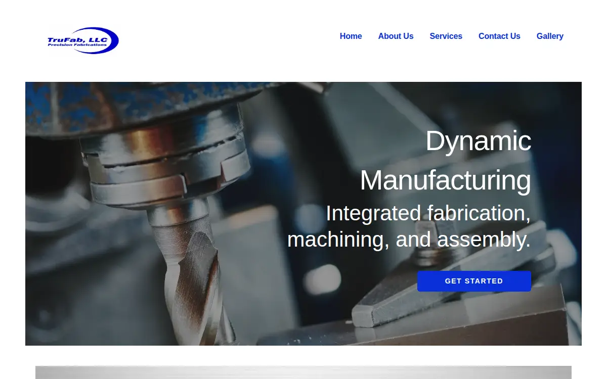 Homepage of Trufab LLC