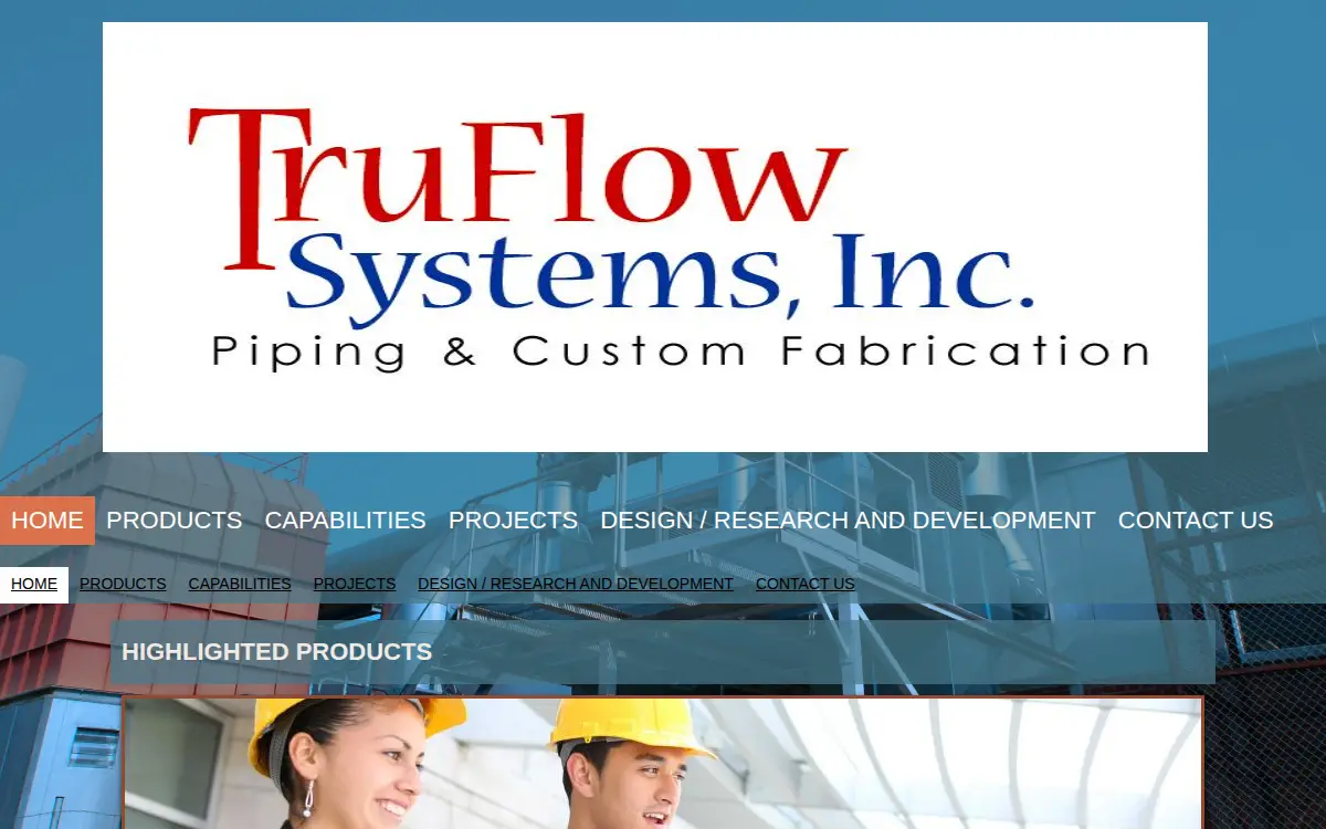 Homepage of Tru-flow Systems, INC.