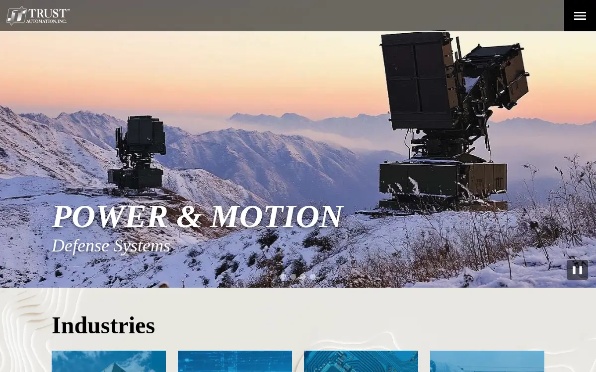 Homepage of Trust Automation INC