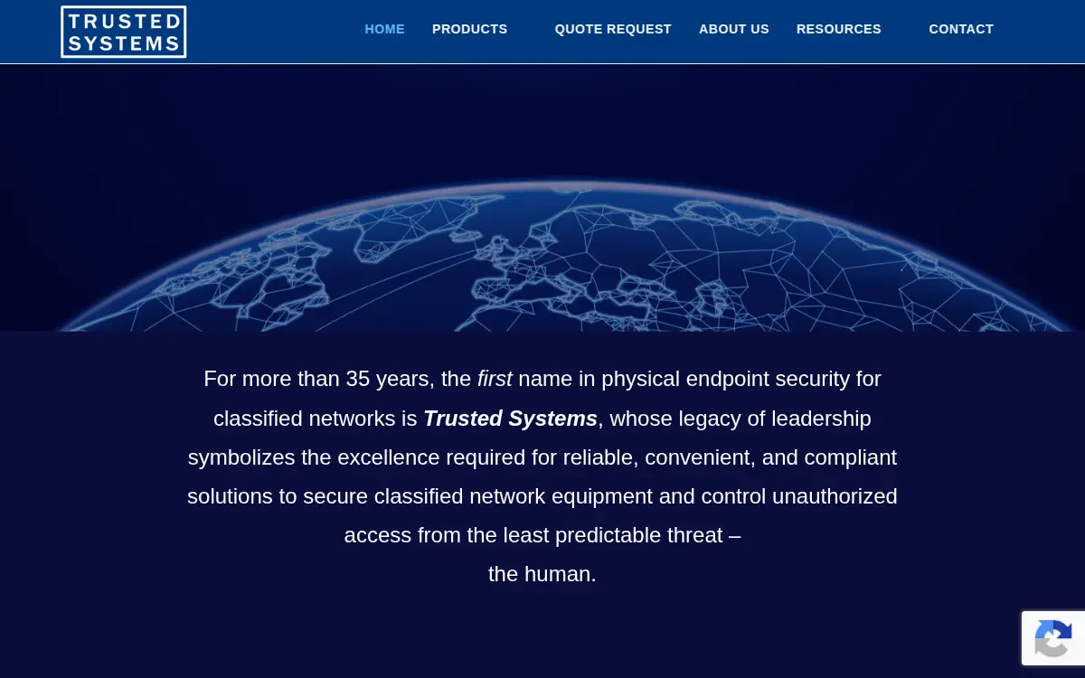 Homepage of Trusted Systems, INC.