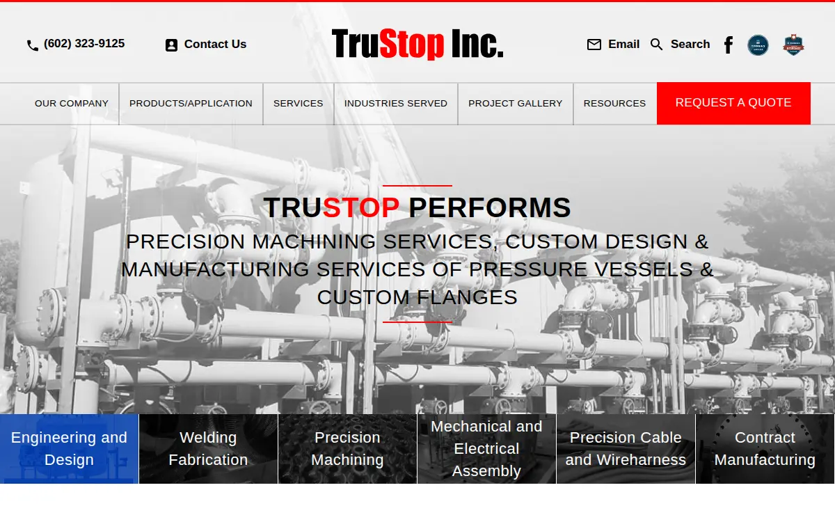 Homepage of Tru-stop INC