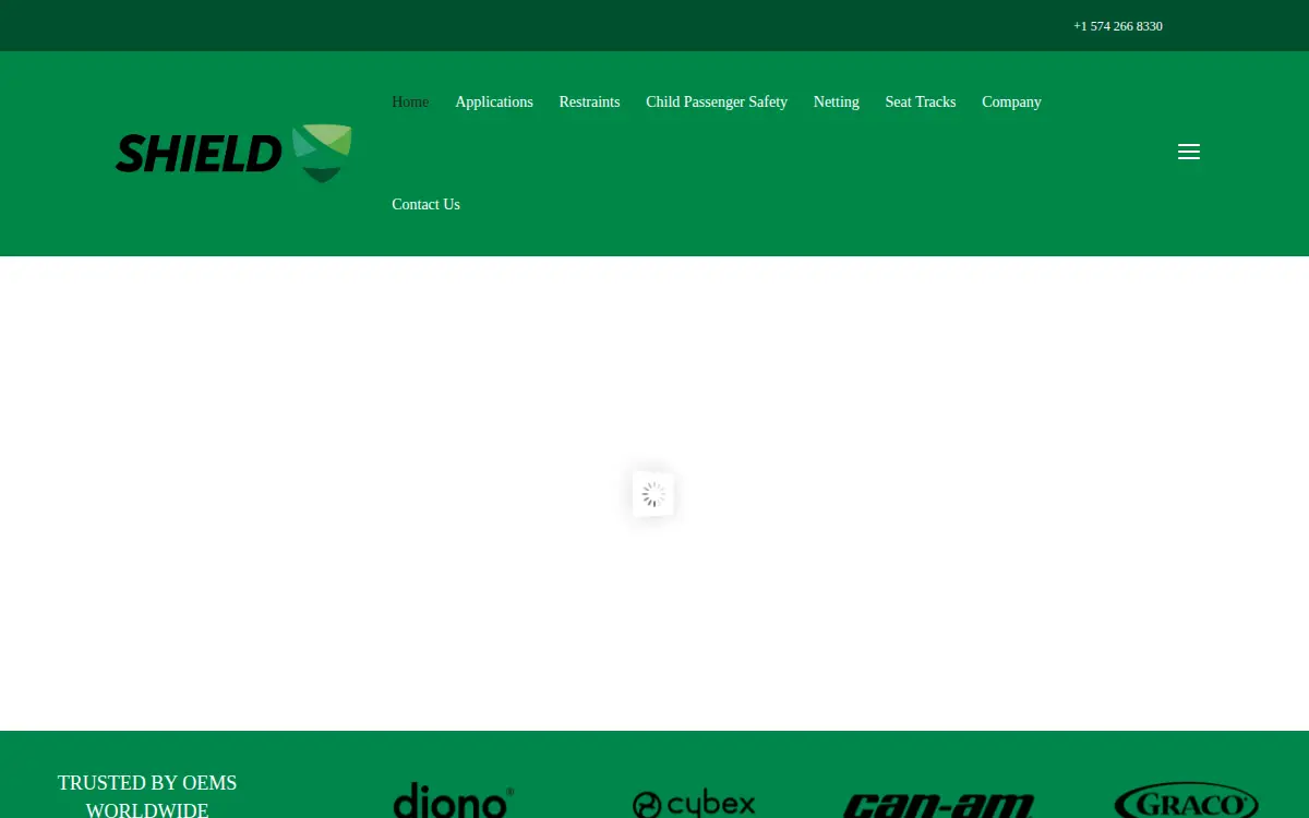 Homepage of Shield Restraint Systems INC