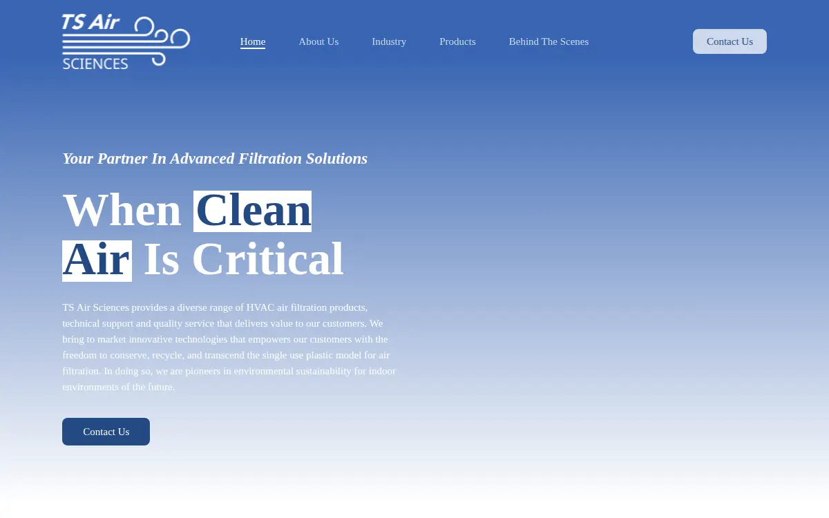 Homepage of Ts Air Sciences LLC